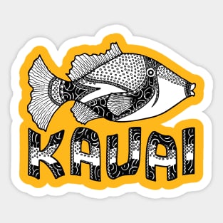 Kauai Tribal Trigger Fish Sticker